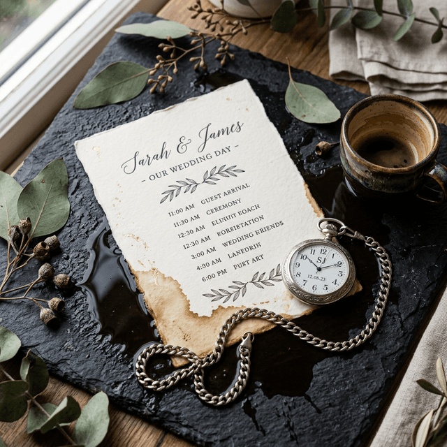 Wedding Day Timeline: The Hour-by-Hour Schedule That Prevents Chaos